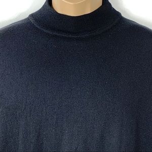 Nordstrom Black Wool Mock Neck Sweater